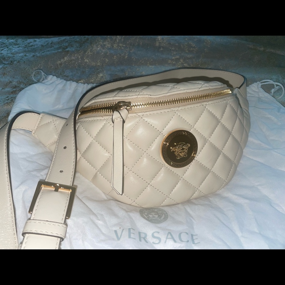 Nude Versace Belt Bag